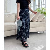 チェックフレアロングスカート | by muni:r | 詳細画像3 