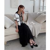 クリームウェーブシフォンマキシスカート | by muni:r | 詳細画像12 