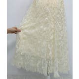 クリームウェーブシフォンマキシスカート | by muni:r | 詳細画像19 