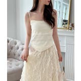 クリームウェーブシフォンマキシスカート | by muni:r | 詳細画像6 