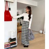 ストライプフレアマキシスカート/2025 AW COLLECTION | by muni:r | 詳細画像2 