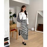 ストライプフレアマキシスカート/2025 AW COLLECTION | by muni:r | 詳細画像4 