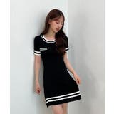 【着用動画あり・2色展開】モダン配色ニットワンピース | by muni:r | 詳細画像12