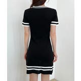 【着用動画あり・2色展開】モダン配色ニットワンピース | by muni:r | 詳細画像25