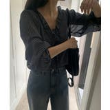 チェックラッフルブラウス/2025 AW COLLECTION | by muni:r | 詳細画像11 