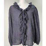 チェックラッフルブラウス/2025 AW COLLECTION | by muni:r | 詳細画像12 