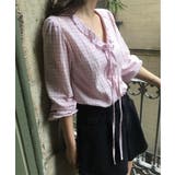 チェックラッフルブラウス/2025 AW COLLECTION | by muni:r | 詳細画像22 