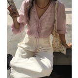 チェックラッフルブラウス/2025 AW COLLECTION | by muni:r | 詳細画像24 