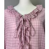 チェックラッフルブラウス/2025 AW COLLECTION | by muni:r | 詳細画像25 