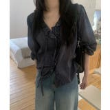 チェックラッフルブラウス/2025 AW COLLECTION | by muni:r | 詳細画像6 