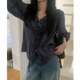 チェックラッフルブラウス/2025 AW COLLECTION | by muni:r | 詳細画像8 