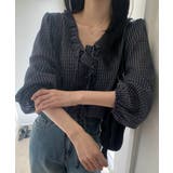 チェックラッフルブラウス/2025 AW COLLECTION | by muni:r | 詳細画像9 