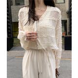 クリームシフォンストリングブラウス/2025 AW COLLECTION | by muni:r | 詳細画像5