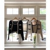 【着用動画あり 3色展開】配色クロップド ニットカーディガン | by muni:r | 詳細画像35