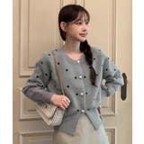 ドットニットカーディガン 2025 AW | by muni:r | 詳細画像24 