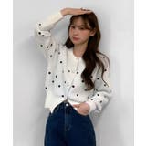 ドットニットカーディガン 2025 AW | by muni:r | 詳細画像7 