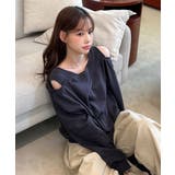 【着用動画あり 4色展開】ショルダーカットアウトスウェット 2025 | by muni:r | 詳細画像1