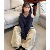 【着用動画あり 4色展開】ショルダーカットアウトスウェット 2025 | by muni:r | 詳細画像3