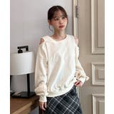 【着用動画あり 4色展開】ショルダーカットアウトスウェット 2025 | by muni:r | 詳細画像9