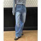 ブルー | ルーズフィットウォッシングデニムパンツ 2025 AW | by muni:r