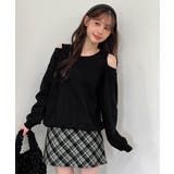 【着用動画あり 2サイズ 2色展開】ガーリーチェックAラインミニスカート | by muni:r | 詳細画像4 