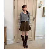 【着用動画あり 2サイズ 3色展開】コーデュロイプリーツスカート | by muni:r | 詳細画像20 