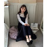 リボンデニムキャミロングワンピース/2025 AW COLLECTION | by muni:r | 詳細画像2 