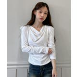 ドレープシャーリングブラウスTシャツ /2025 AW COLLECTION | by muni:r | 詳細画像1