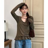 ドットリボンフリルTシャツ 2025 AW | by muni:r | 詳細画像11