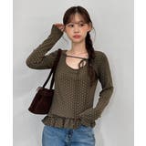 ドットリボンフリルTシャツ 2025 AW | by muni:r | 詳細画像14