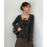 ドットリボンフリルTシャツ 2025 AW | by muni:r | 詳細画像24