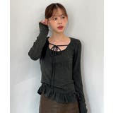 ドットリボンフリルTシャツ 2025 AW | by muni:r | 詳細画像26