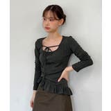 ドットリボンフリルTシャツ 2025 AW | by muni:r | 詳細画像29