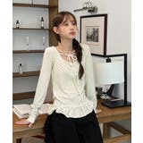 ドットリボンフリルTシャツ 2025 AW | by muni:r | 詳細画像3