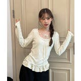 ドットリボンフリルTシャツ 2025 AW | by muni:r | 詳細画像6