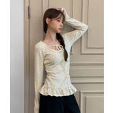 ドットリボンフリルTシャツ 2025 AW | by muni:r | 詳細画像8