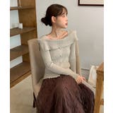 フリルオフショルダーニット/2025 AW COLLECTION | by muni:r | 詳細画像16 