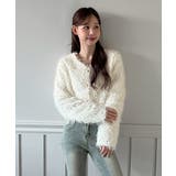 【着用動画あり 5色展開】シャイニーファークロップカーディガン 2025 | by muni:r | 詳細画像1 