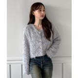 【着用動画あり 5色展開】シャイニーファークロップカーディガン 2025 | by muni:r | 詳細画像15 