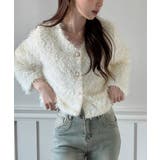 【着用動画あり 5色展開】シャイニーファークロップカーディガン 2025 | by muni:r | 詳細画像6 