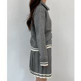 カラー配色ニットツーピース 2025 AW | by muni:r | 詳細画像11 