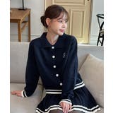 カラー配色ニットツーピース 2025 AW | by muni:r | 詳細画像13 