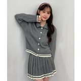 カラー配色ニットツーピース 2025 AW | by muni:r | 詳細画像4 