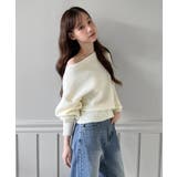 【3WAY 着用動画あり 4色展開】ストラップオフショルダーニット | by muni:r | 詳細画像2