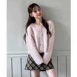 ハートボタン ファー ニットカーディガン | by muni:r | 詳細画像11 