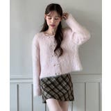 ハートボタン ファー ニットカーディガン | by muni:r | 詳細画像12 