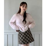 ハートボタン ファー ニットカーディガン | by muni:r | 詳細画像13 