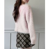 ハートボタン ファー ニットカーディガン | by muni:r | 詳細画像14 