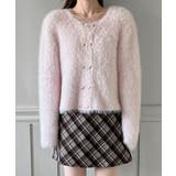 ハートボタン ファー ニットカーディガン | by muni:r | 詳細画像21 