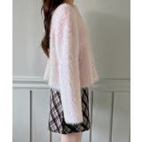 ハートボタン ファー ニットカーディガン | by muni:r | 詳細画像22 